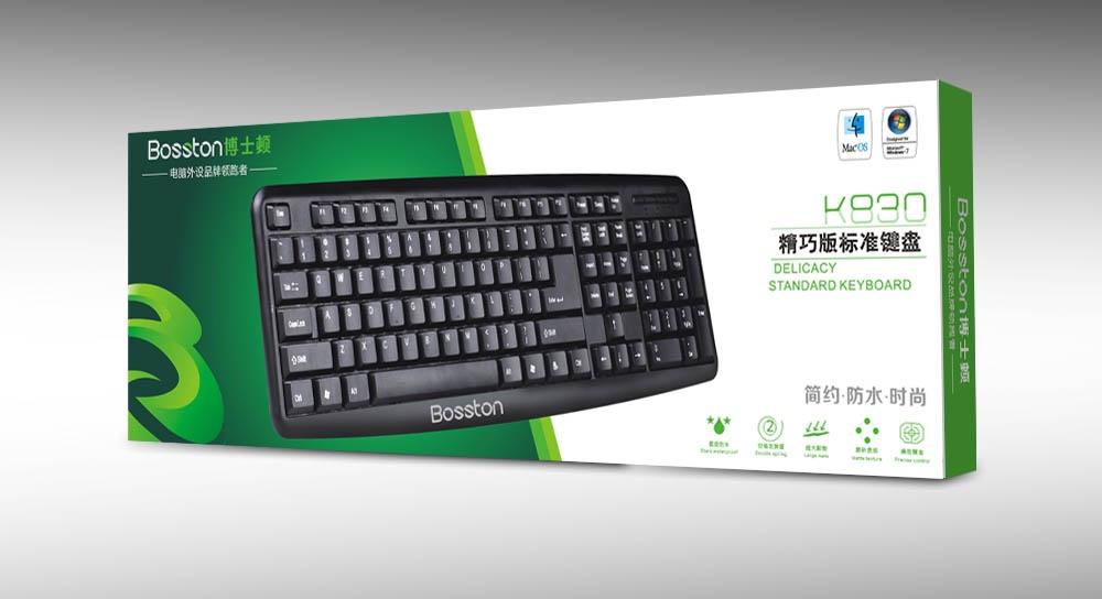 Bàn phím có dây Bosston K830 - cổng USB (Đen)