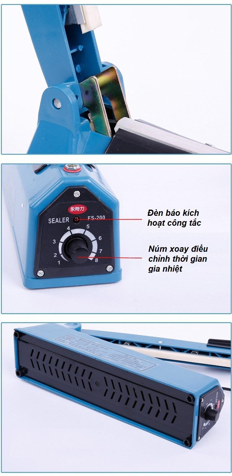 Máy hàn miệng túi nilon dập tay Impulse Sealer 30Cem PFS-300