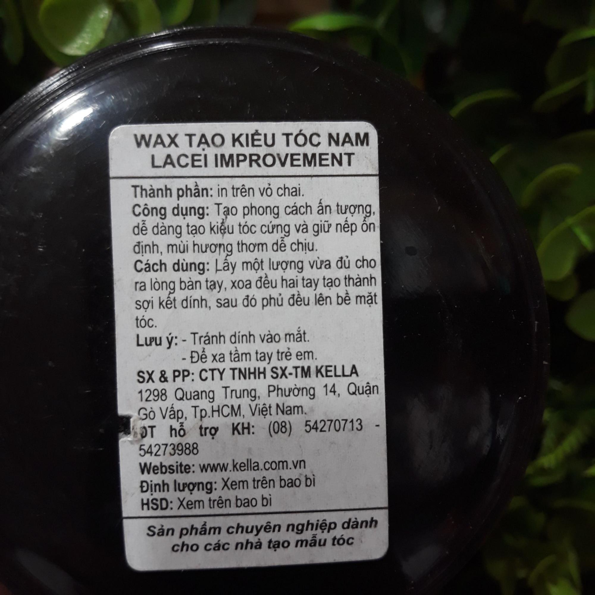 [HCM]WAX TẠO KIỂU TÓC NAM LACEI IMPROVEMENT 120ML