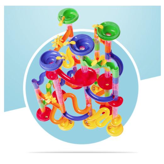Bộ đồ chơi lắp ráp tháp lăn bi Marble run đồ chơi trẻ em