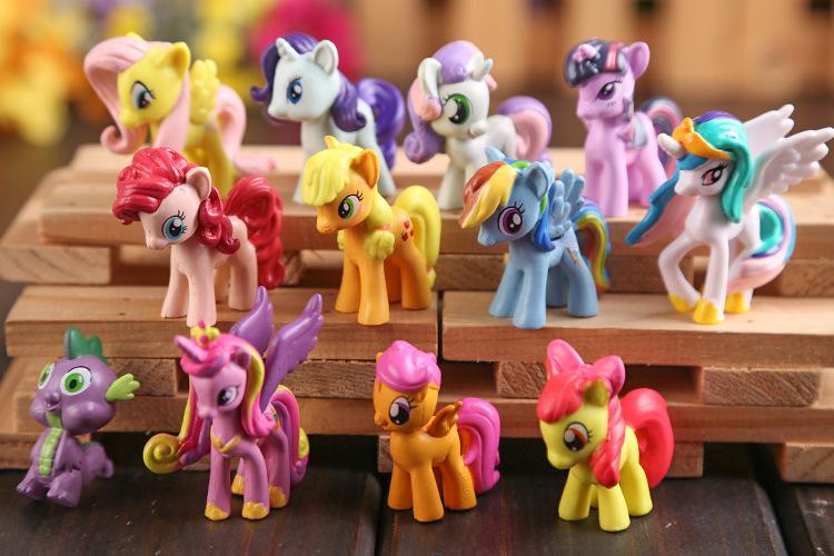 Đồ Chơi Mô Hình 12 Nàng Ngựa Pony Xinh Đẹp 4cm-5cm