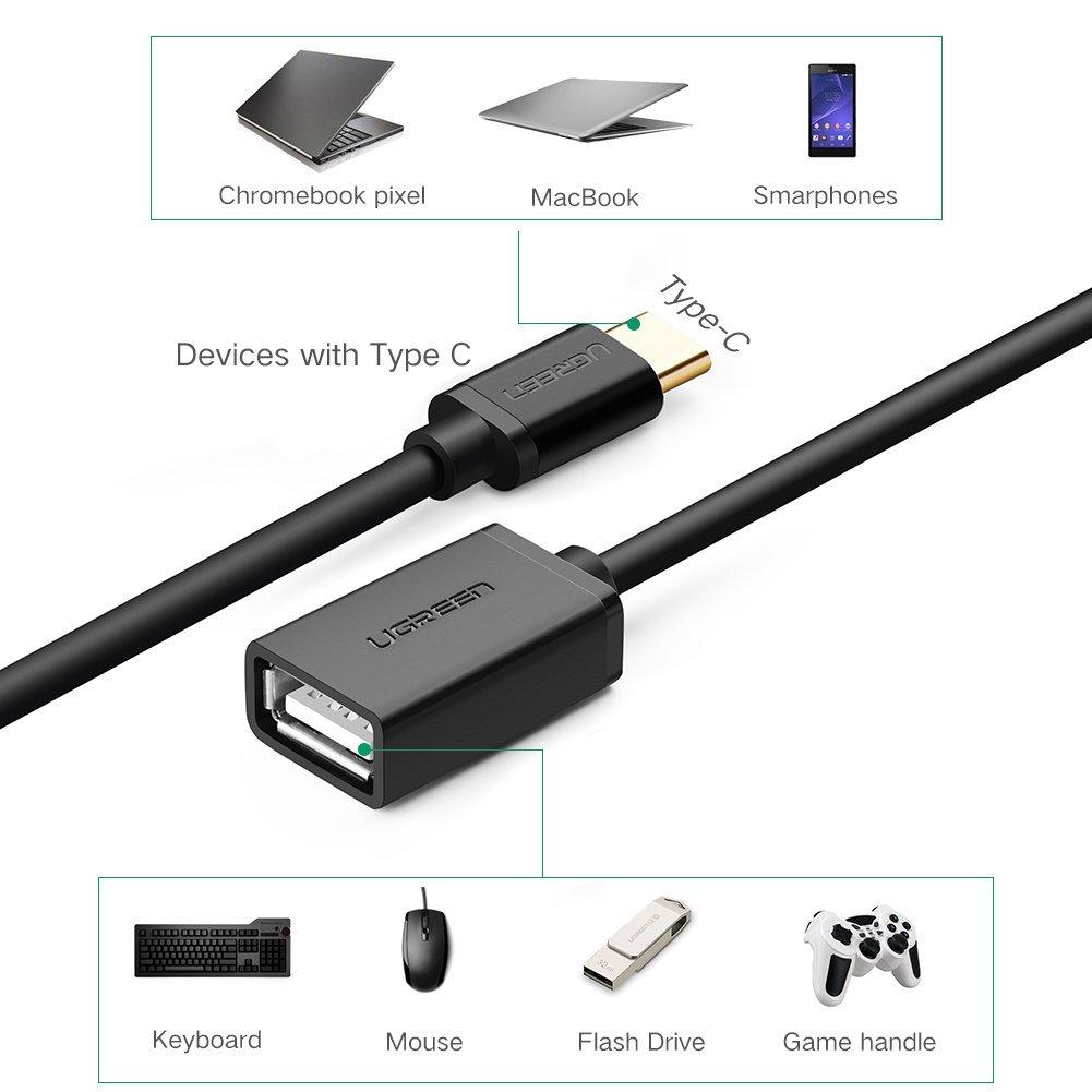 Cáp USB Type C to USB 2.0 OTG cho điện thoại Ugreen 30175