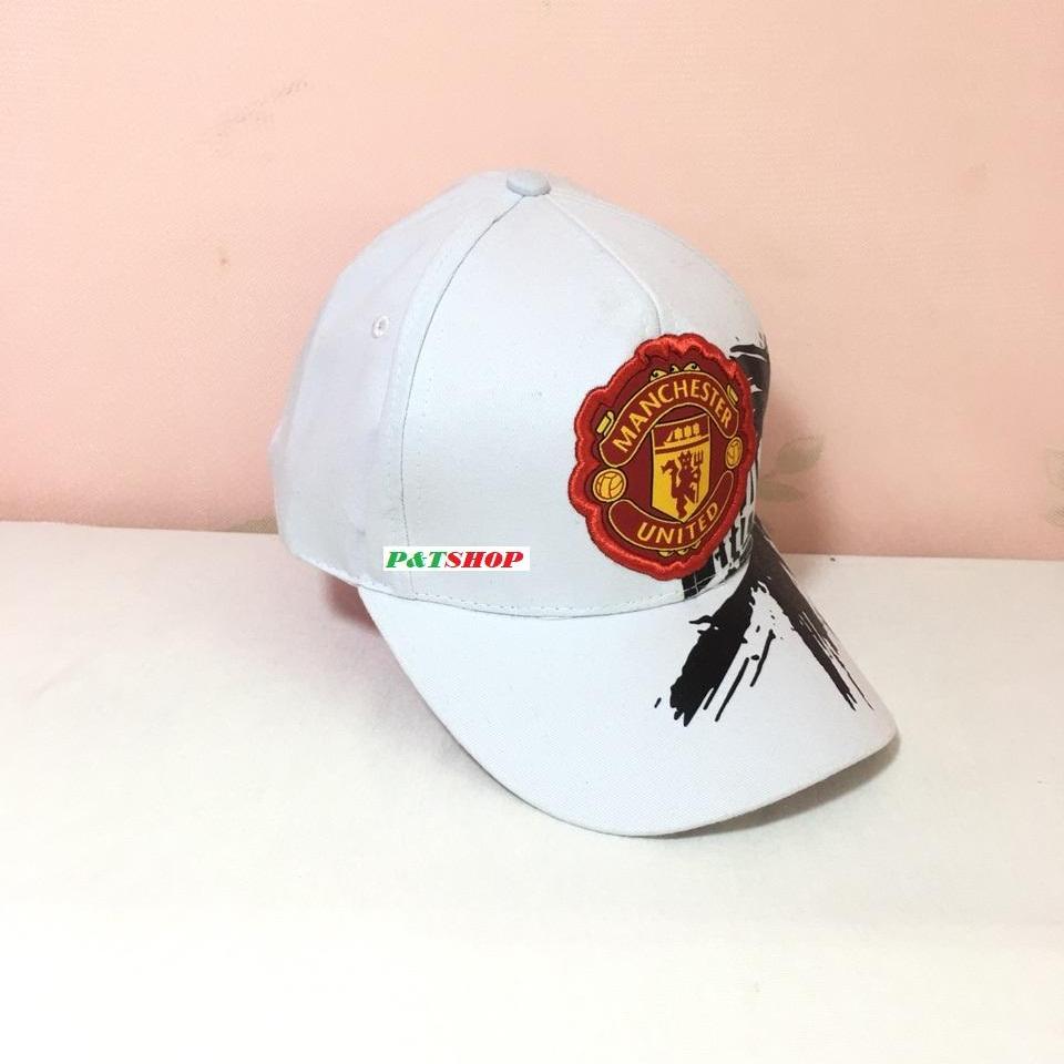 Nón kết thể thao cao cấp (Trắng họa tiết đen)