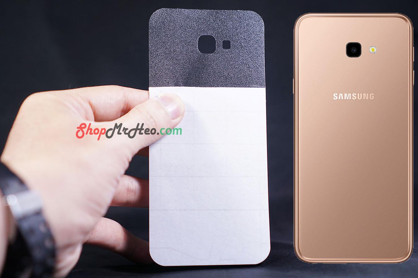 [HCM]Bộ 3 Skin Dán Mặt Lưng Vân 3D Samsung J4 Plus - J4+