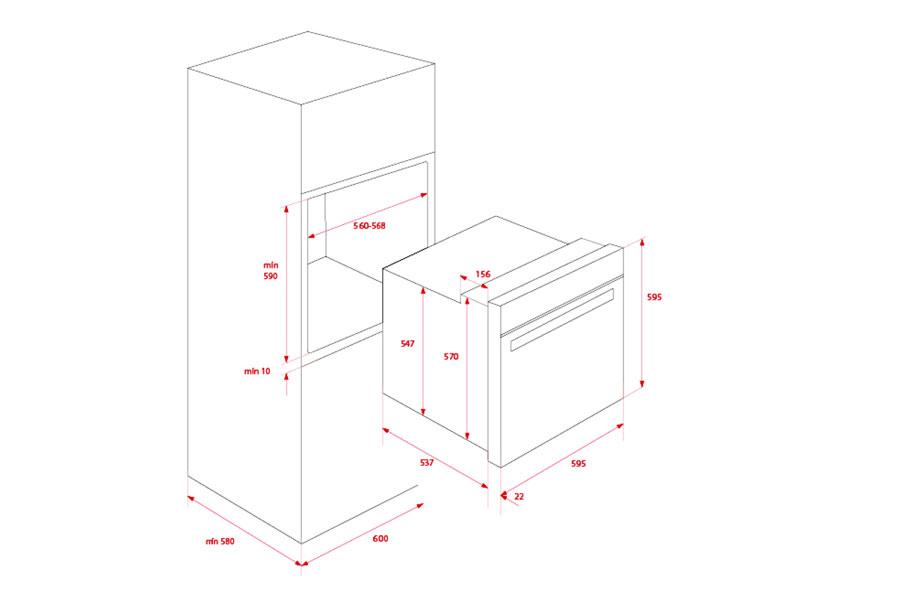 [Trả góp 0%]Lò nướng Teka HSB 635