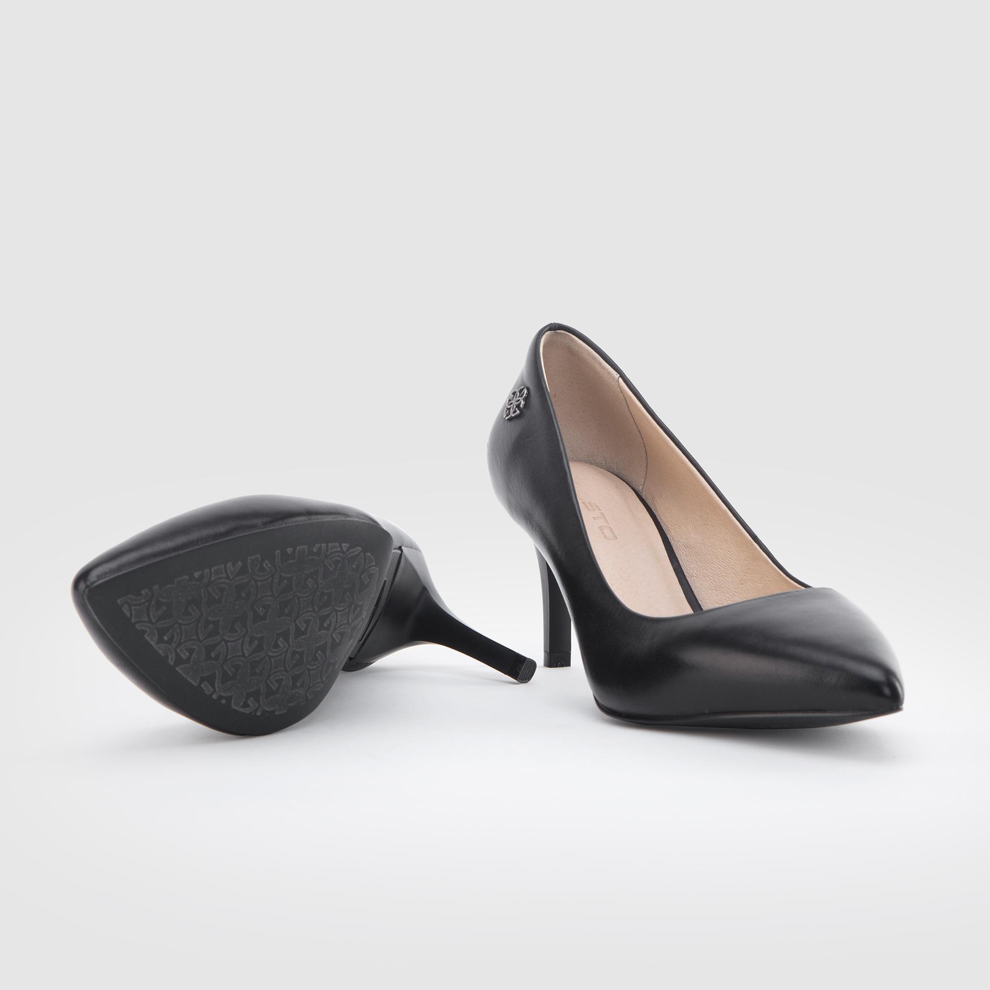Giày Cao Gót Da Thật Nữ Gosto Work Chic GFW007988DEN (Đen)
