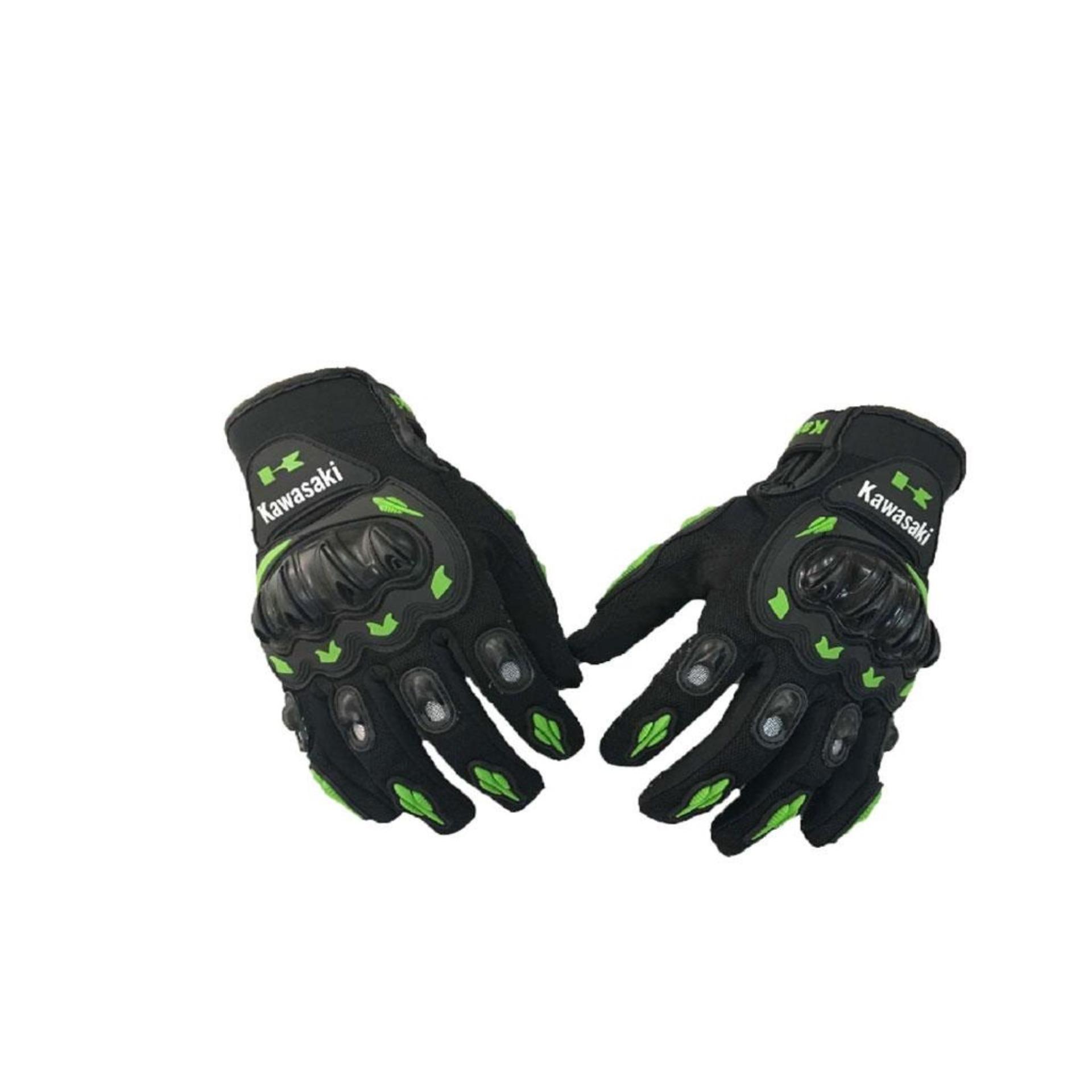 [HCM]Găng tay phượt Kawasaki dài ngón đen