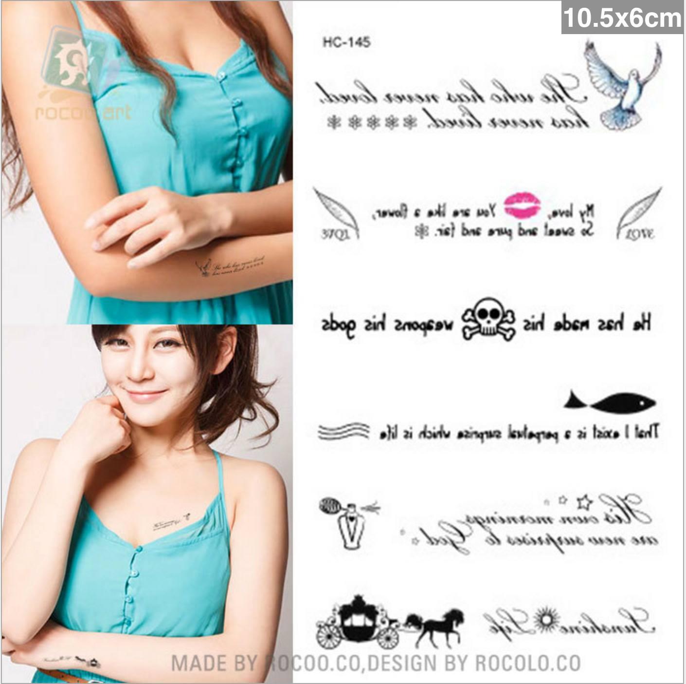 [HCM]Combo 6 tấm hình xăm dán cao cấp câu chữ ý nghĩa 10x6cm (Shop phát ngẫu nhiên hoặc khách nhắn tin chọn mẫu)