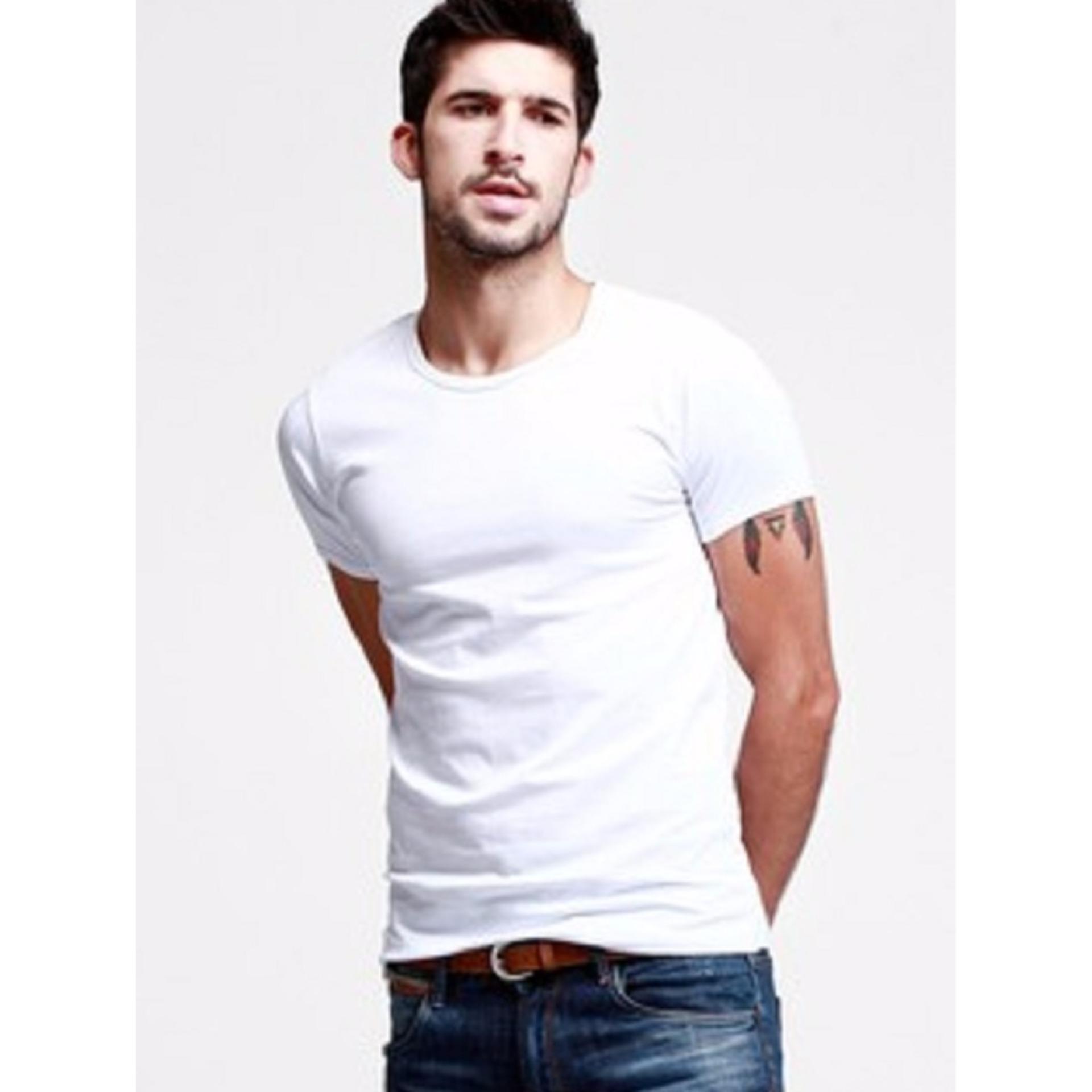Bộ 5 Áo Thun Nam Body Cổ Tròn