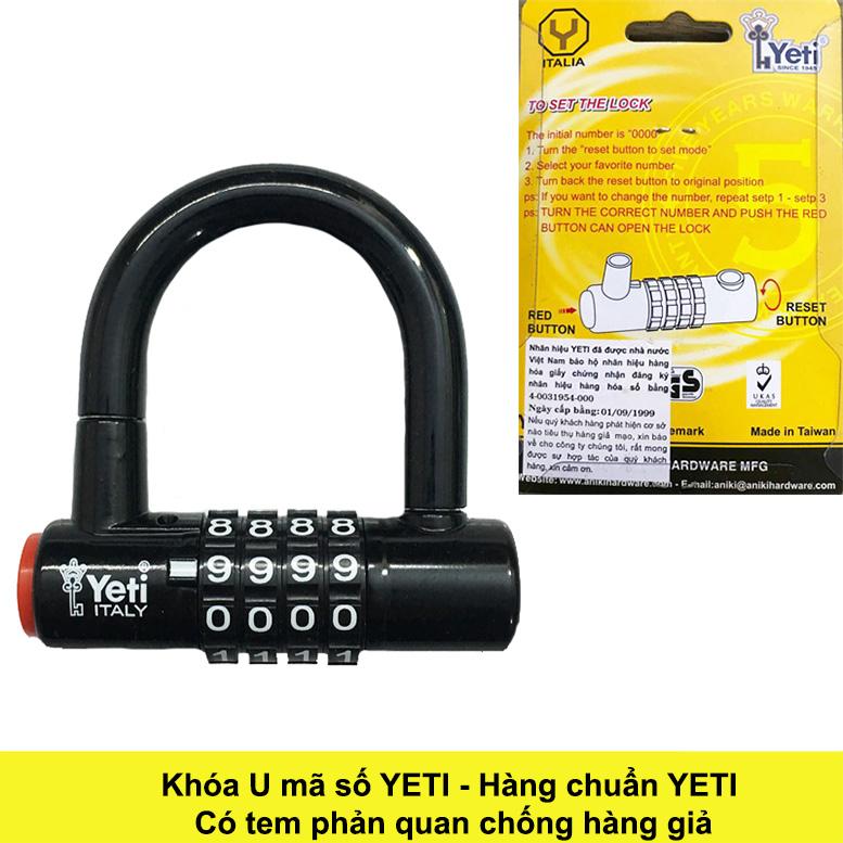 Ổ khóa số chữ U YETI L-701