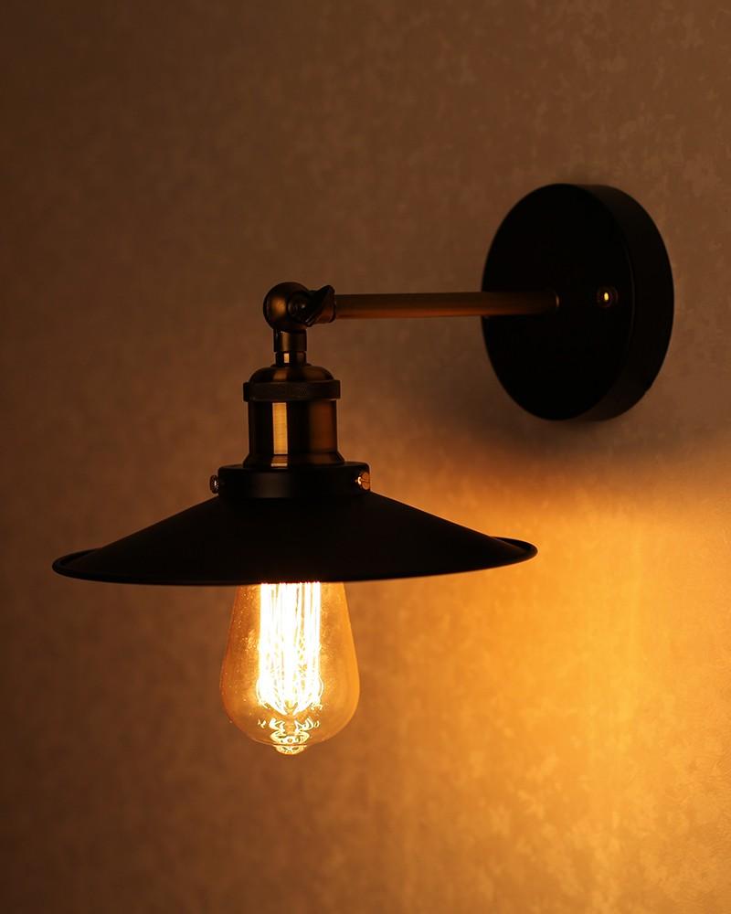 Đèn gắn tường chóa cổ điển size lớn 36cm - Kèm bóng LED EDISON 4W ánh sáng vàng