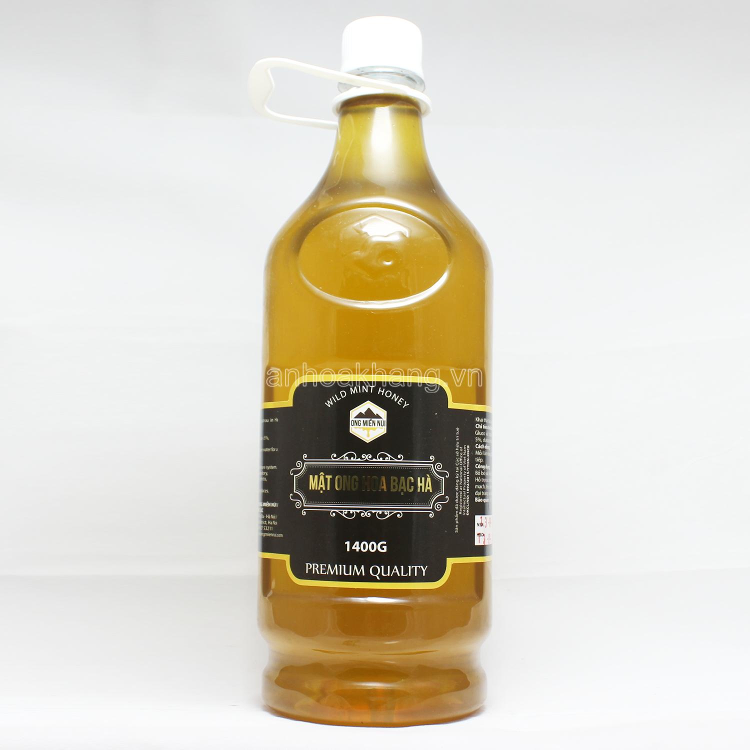 Mật ong nguyên chất hoa bạc hà, 1400g