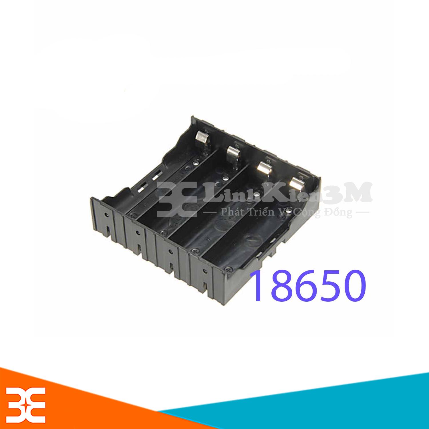 Đế Pin 18650 Chân Hàn - 4 Pin