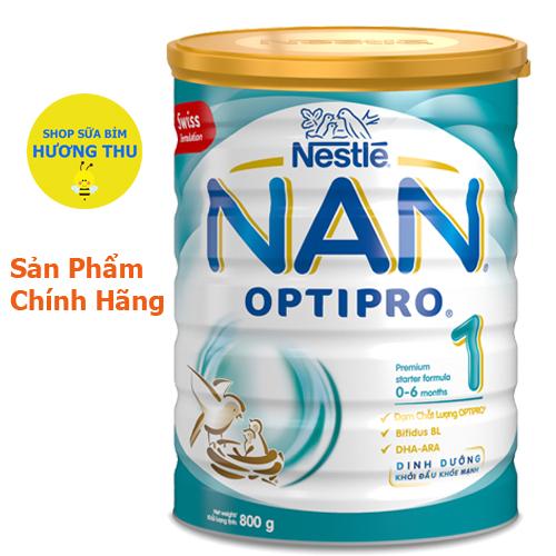 Sữa bột Nestle NAN Optipro số 1 lon 800g (cho bé 0 - 6 tháng tuổi)