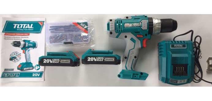Máy khoan vặn vít dùng pin 50 chi tiết Total TIDLI2003 (20V)