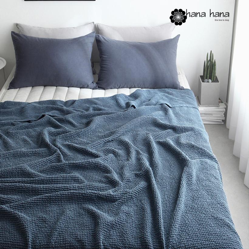 Chăn HANAHANA MODERNWAFFLE COTTON SPREAD 190 x210 cm (Navy)