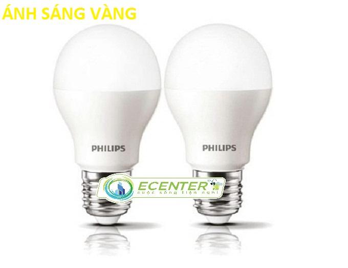 ( Bộ 2 ) Bóng LED Bulb Philips Essential 9W E27 ( Ánh sáng vàng )