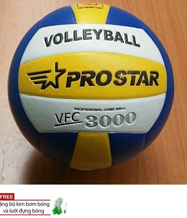 Quả bóng chuyền prostar vfc3000 + tặng túi lưới + kim bơm
