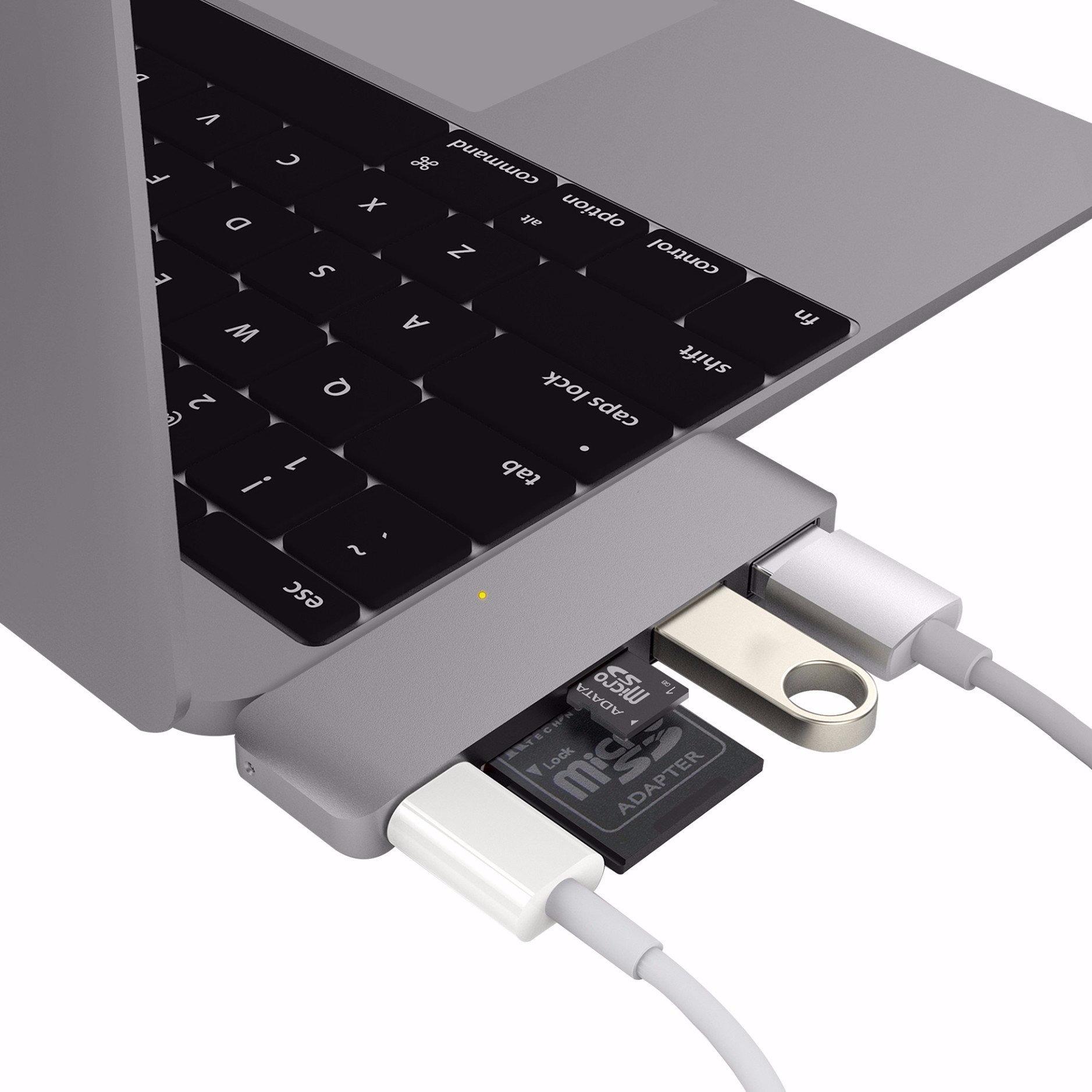 [HCM]Cổng chuyển HyperDrive  5-in-1 USB-C Hub gồm 5 cổng  USB Type-C SDXC micro SDXC 2 x USB 3.0