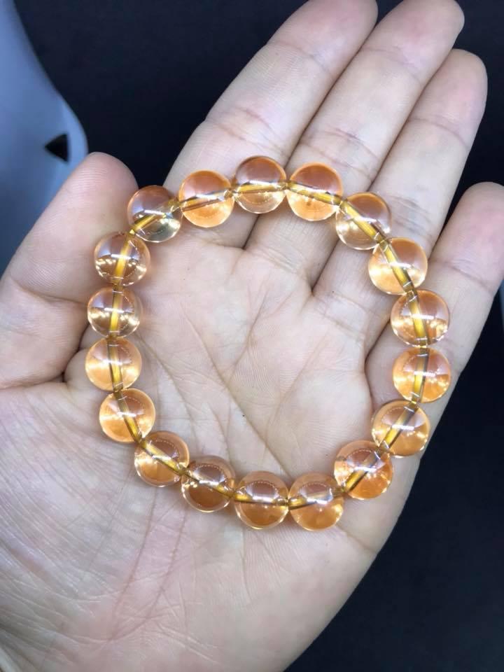 [HCM]VÒNG TAY THẠCH ANH VÀNG 10LY ( VIP)