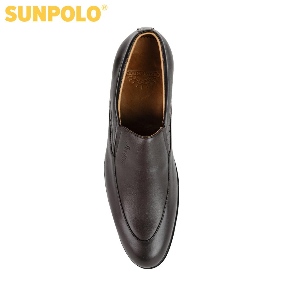 Men leather formal shoes (black, brown)