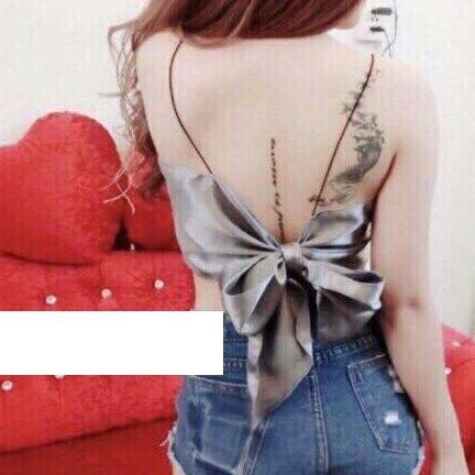 Áo yếm buộc nơ lưng phi bóng siêu phẩm