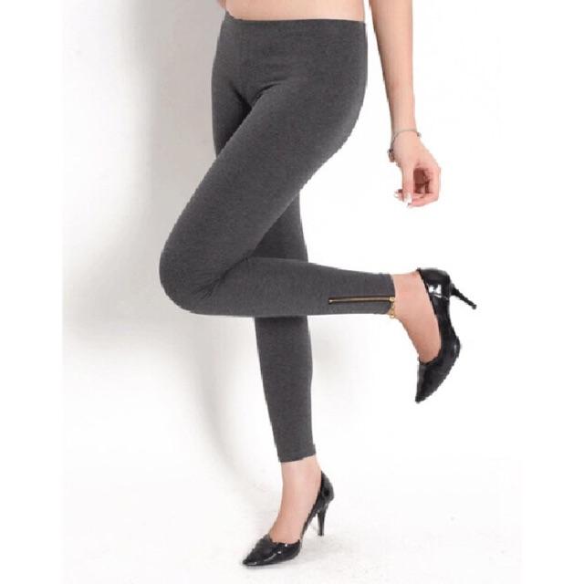 [HCM]Quần Legging Nữ Navi Co Dãn Có Khoá Kéo