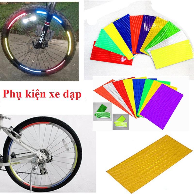 Bộ decan dán phản quang vành xe (màu xanh lam)