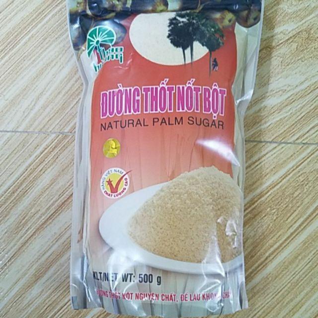 02 GÓI ĐƯỜNG THỐT NỐT BỘT - 500gram/gói CHÂU ĐỐC, AN GIANG