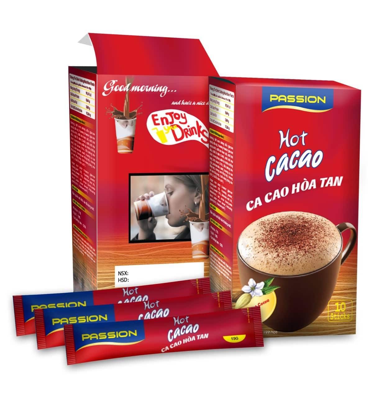 [HCM]Bột Cacao Passion Hot Cacao - (10 gói x 16g)