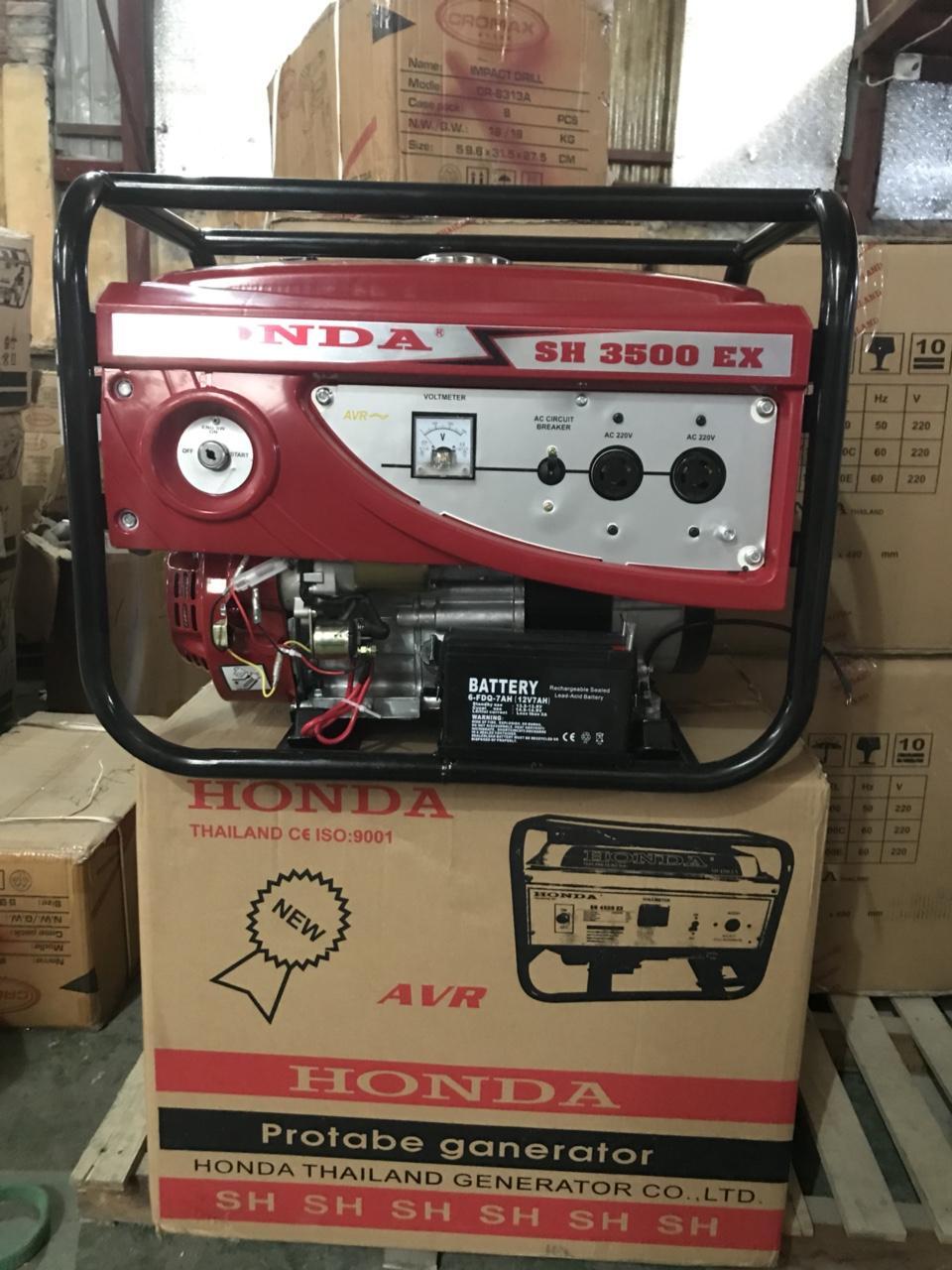 Máy phát điện honda SH3500C AVR(new) 3kw chạy xăng giật tay