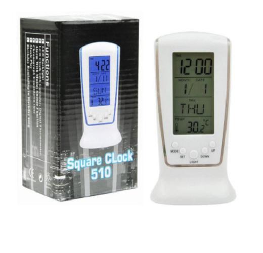 Đồng Hồ LED Để Bàn Square Clock DS-510