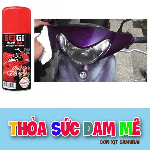 Chai xịt bóng xe máy GEIGI CM05 samurai