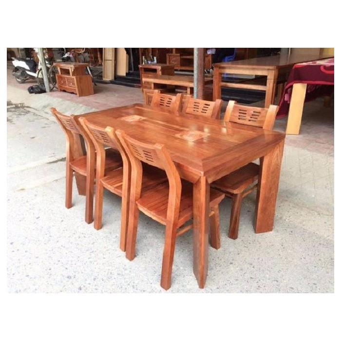Bộ bàn ghế phòng ăn gỗ xoan đào