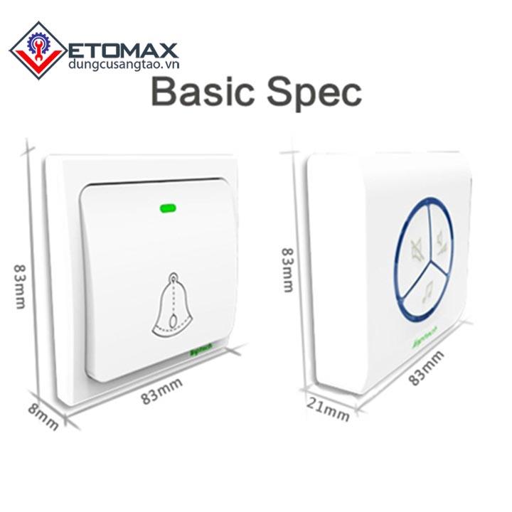 Chuông cửa không dây cao cấp Linptech G1(chuông đôi)