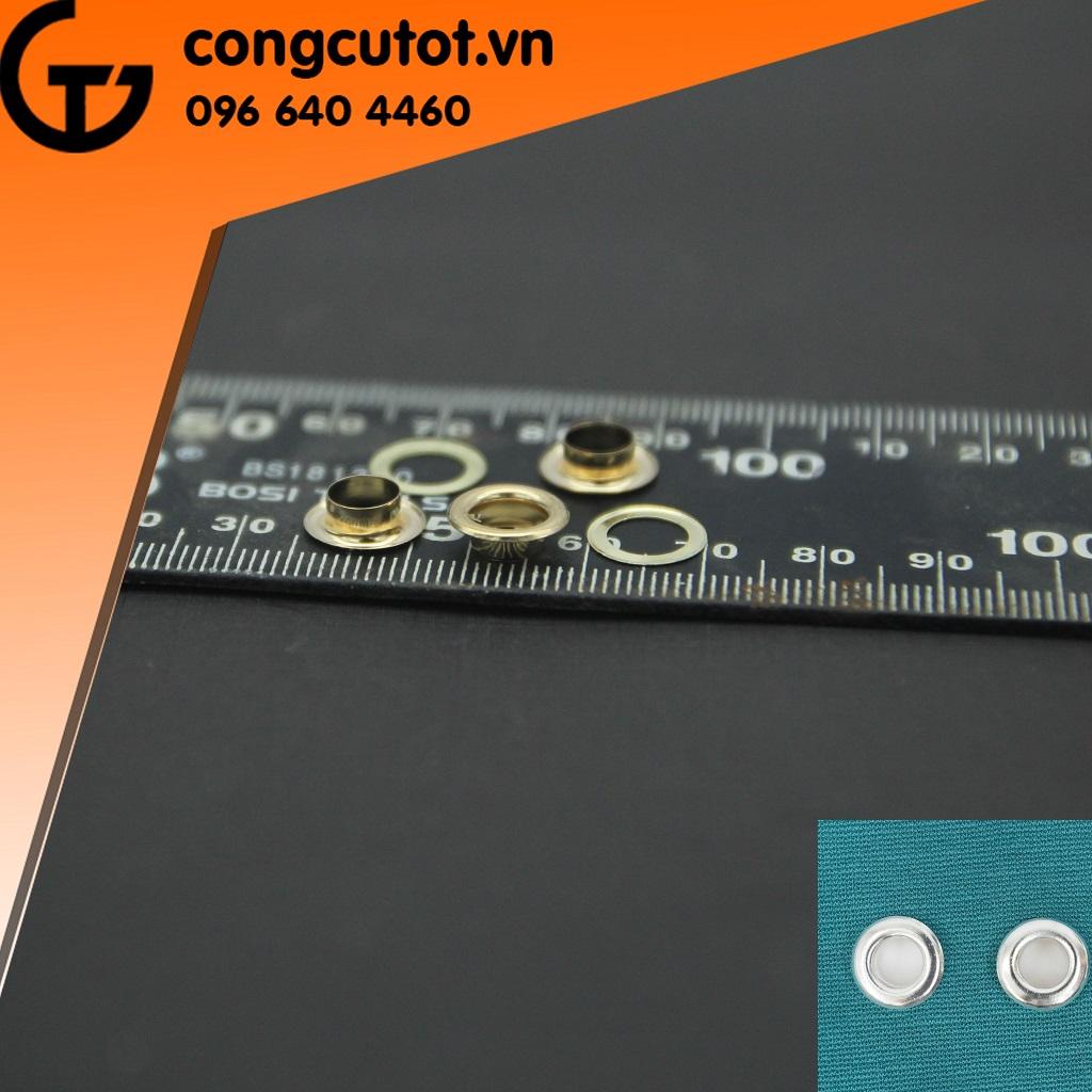 Khoen ô rê 6mm vàng túi 100 cặp (Mắt cáo)