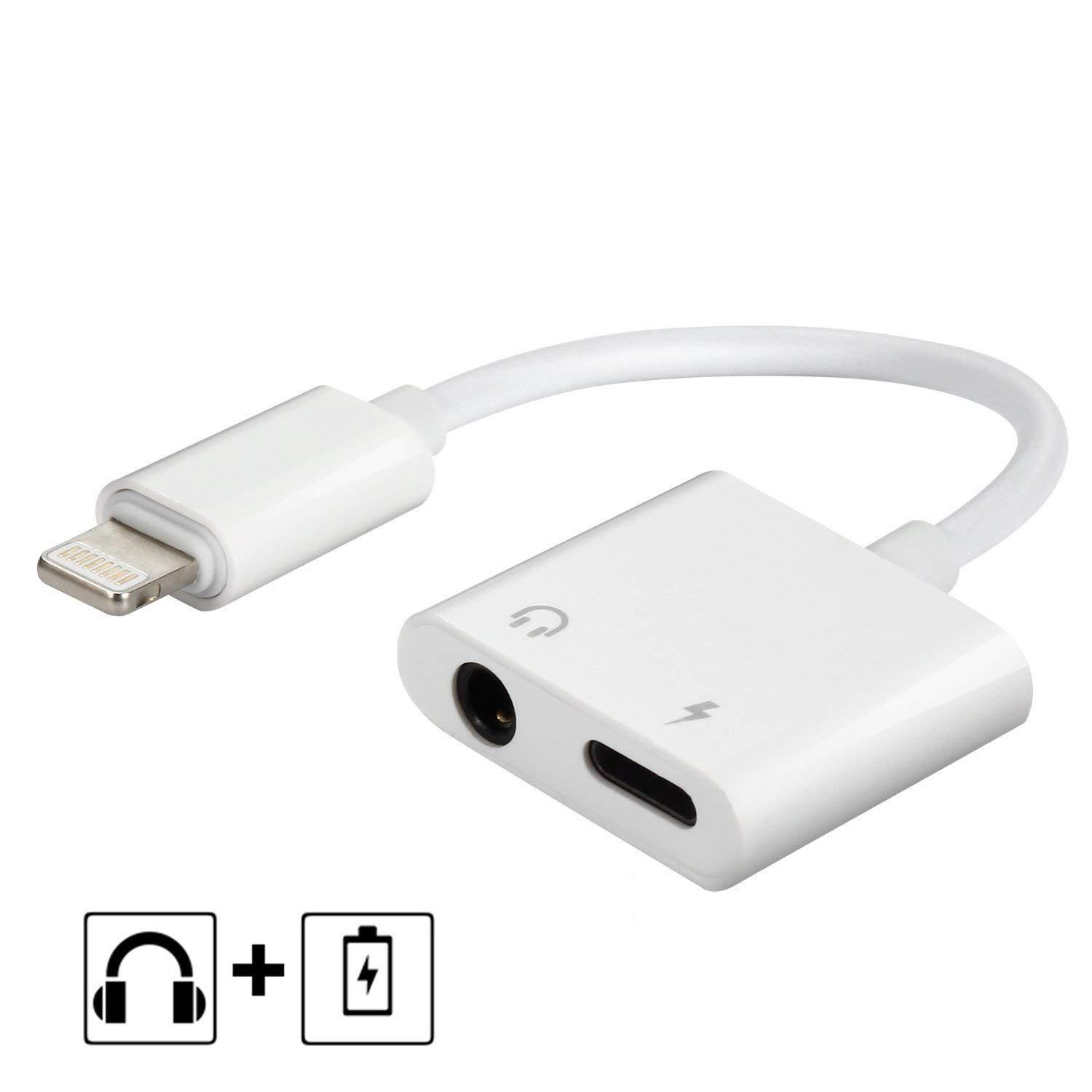 Jack chia tai nghe và sạc iphone 7 plus/ 8 plus - jack chia sạc iphone
