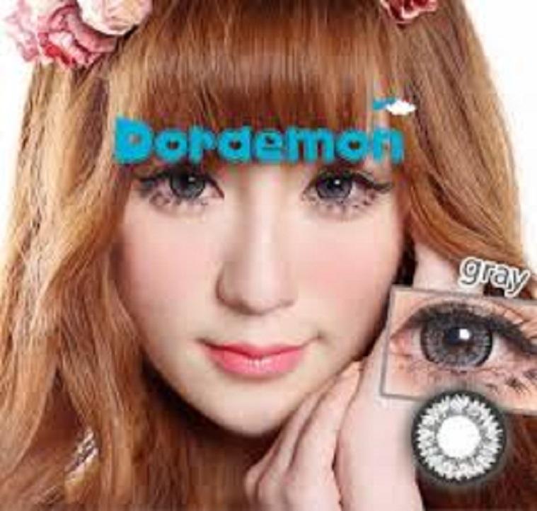 Contact Lens Gray Color Eye Accessory Yearly 0 Degree Korea 1 Gift Lenses Container Case (50)