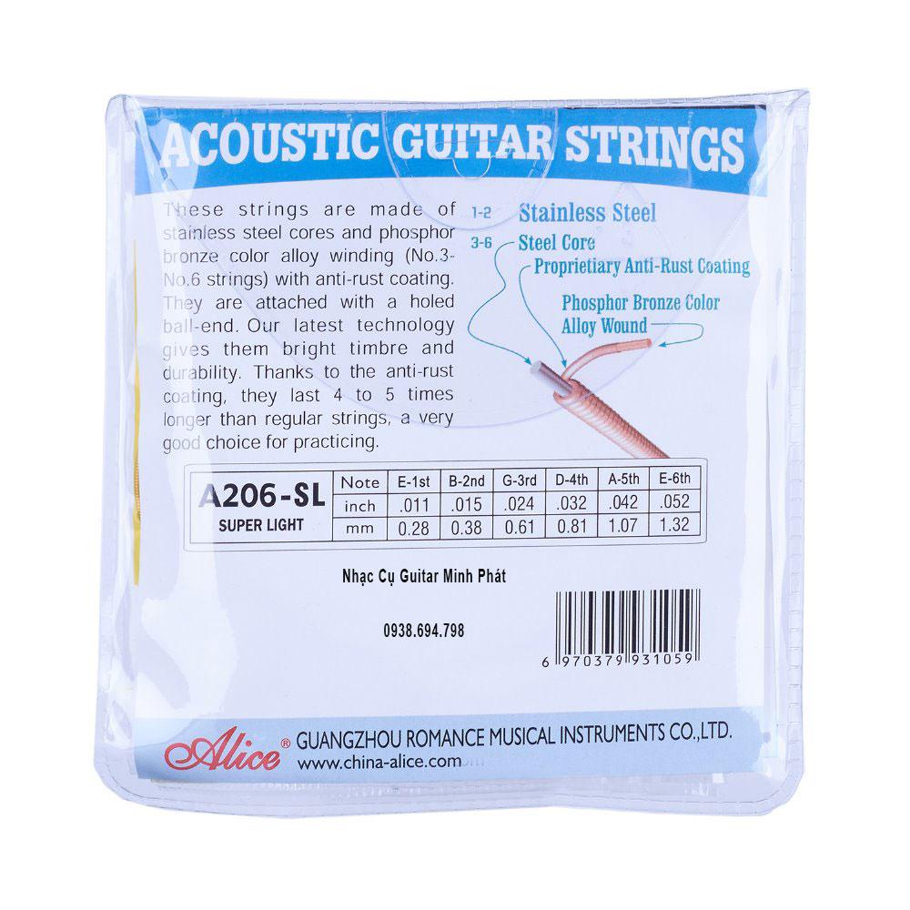 Dây đàn guitar Acoustic dây sắt Alice A206