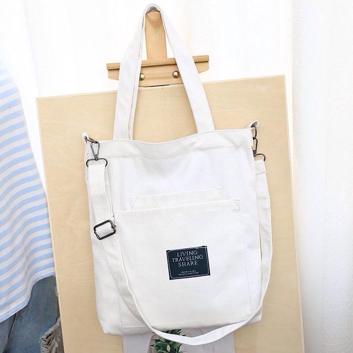 Túi vải Tote nữ đeo chéo thời trang Living QN 1