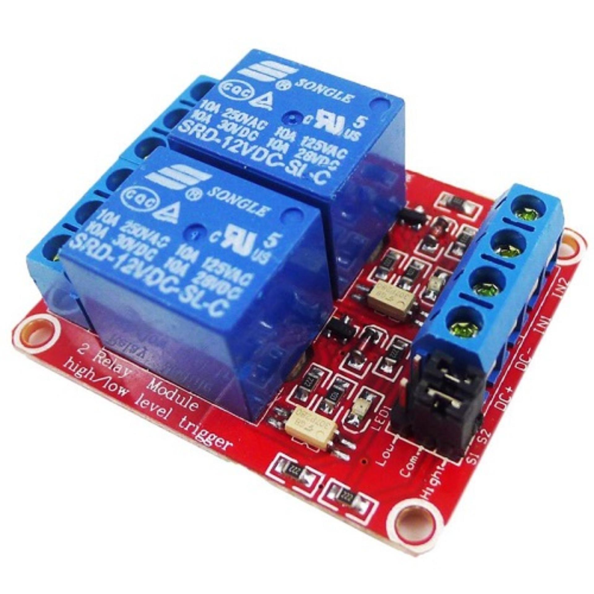 MODULE Relay 12VDC 2 Kênh H/L