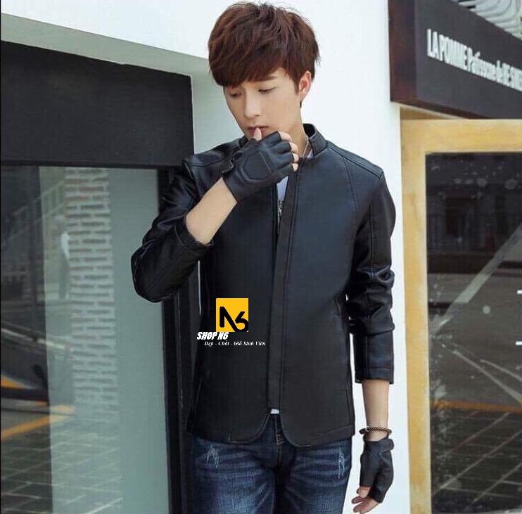 [HCM]Áo Khoác Da Nam Vest Style Đen Cao Cấp - DA20