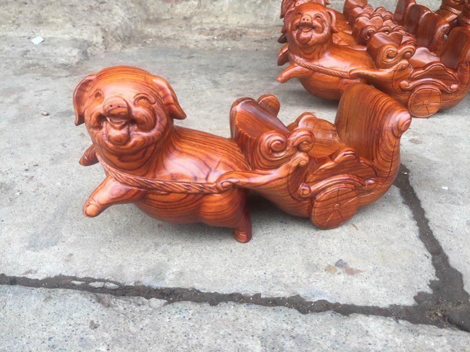 HEO GỖ KÉO XE GỖ HƯƠNG