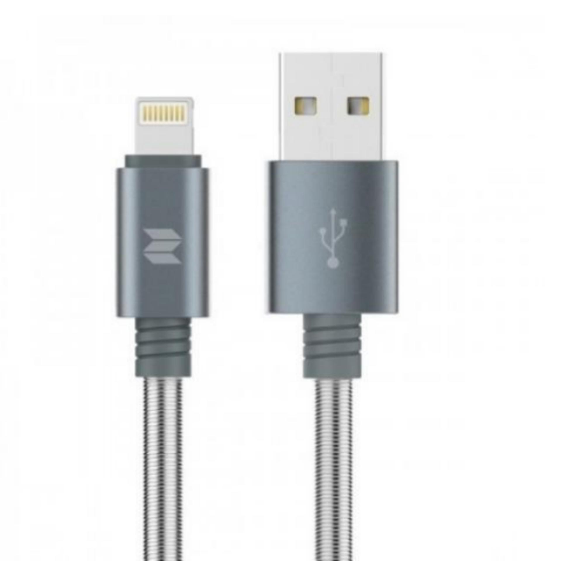 Dây cáp sạc Uplus 004 bọc dây kim loại siêu bền cho iphone 5.6.7