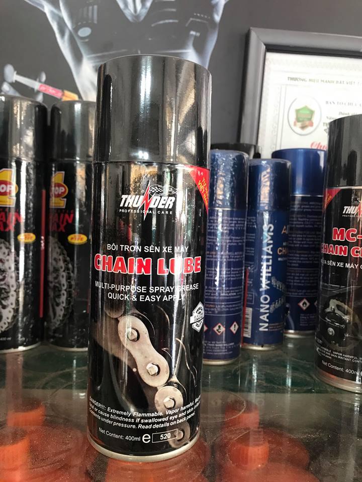 [HCM]Chai xịt bôi trơn sên  THUNDER CHAINLUBE 400ml