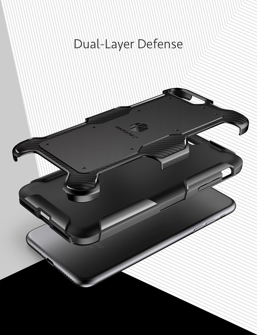 Ốp lưng Anker KARAPAX Shield+ cho iPhone 7 Plus/8 Plus - Black