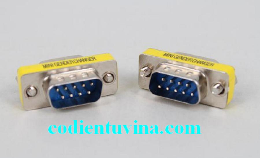 Đầu nối 2 tín hiệu DB9/RS232 (Đực Cái)