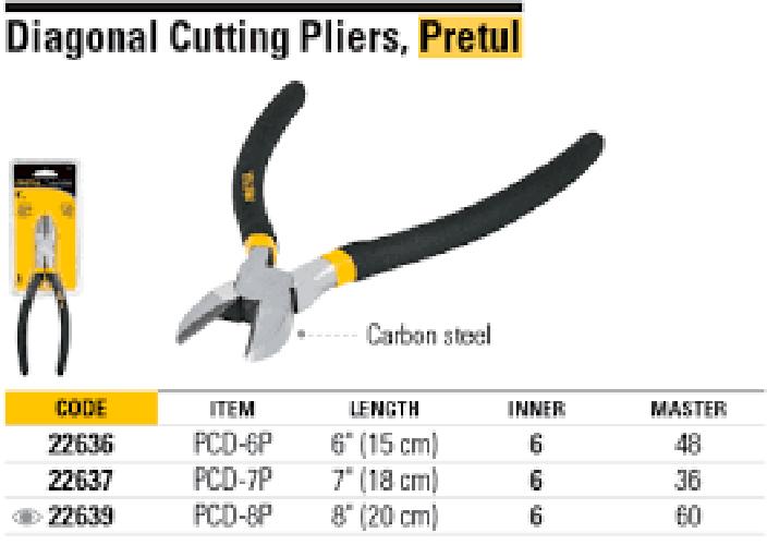 [HCM]Kềm cắt 8in/200mm Pretul - PCD-8P