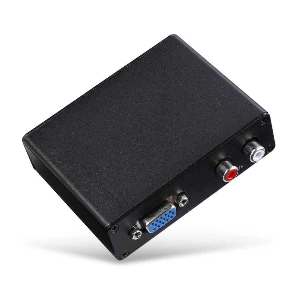 Bộ chuyển đổi VGA sang HDMI Box VGA to HDMI đen