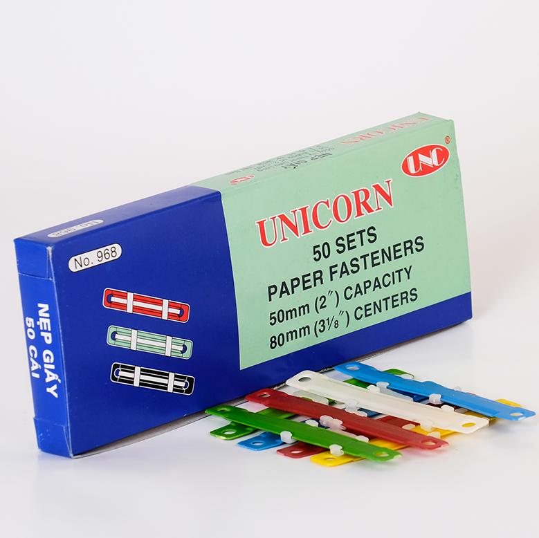 [HCM]Nẹp Giấy Acco Nhựa UNC (Hộp 50 cái)